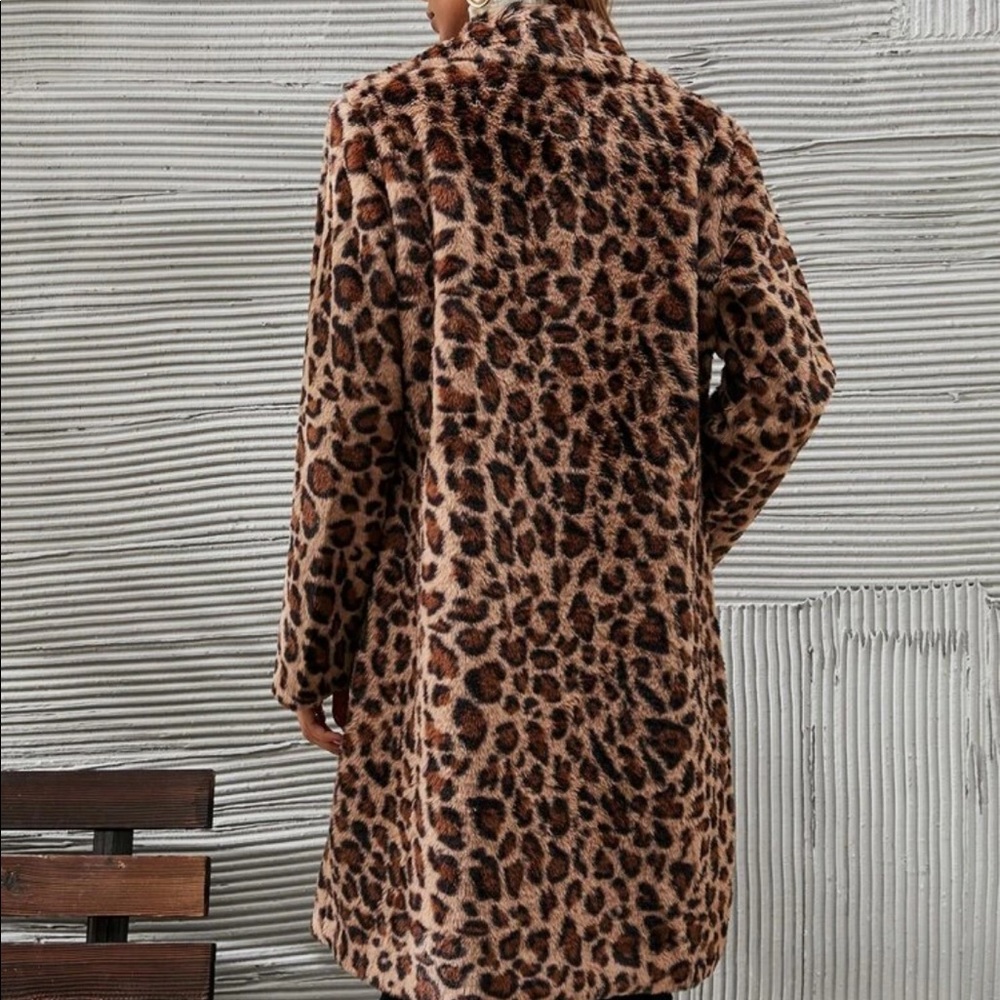 Leopard print Teddy Jacket - Picture 5 of 5